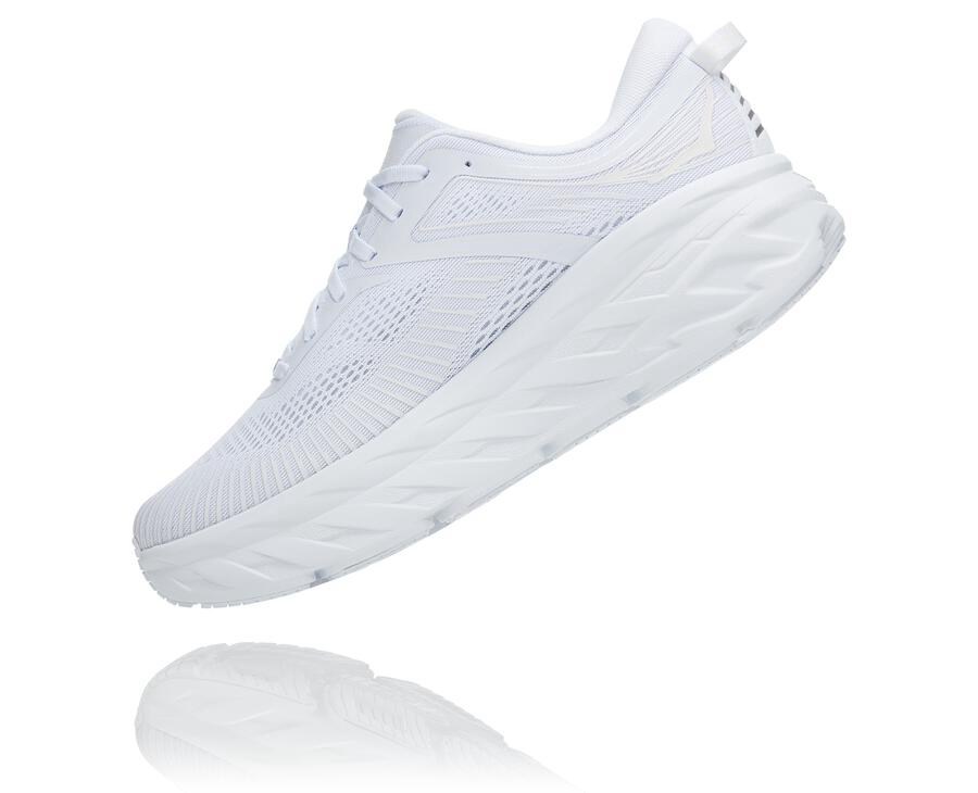 Hoka One One Koşu Ayakkabısı Kadın Beyaz - Bondi 7 - ER6152840